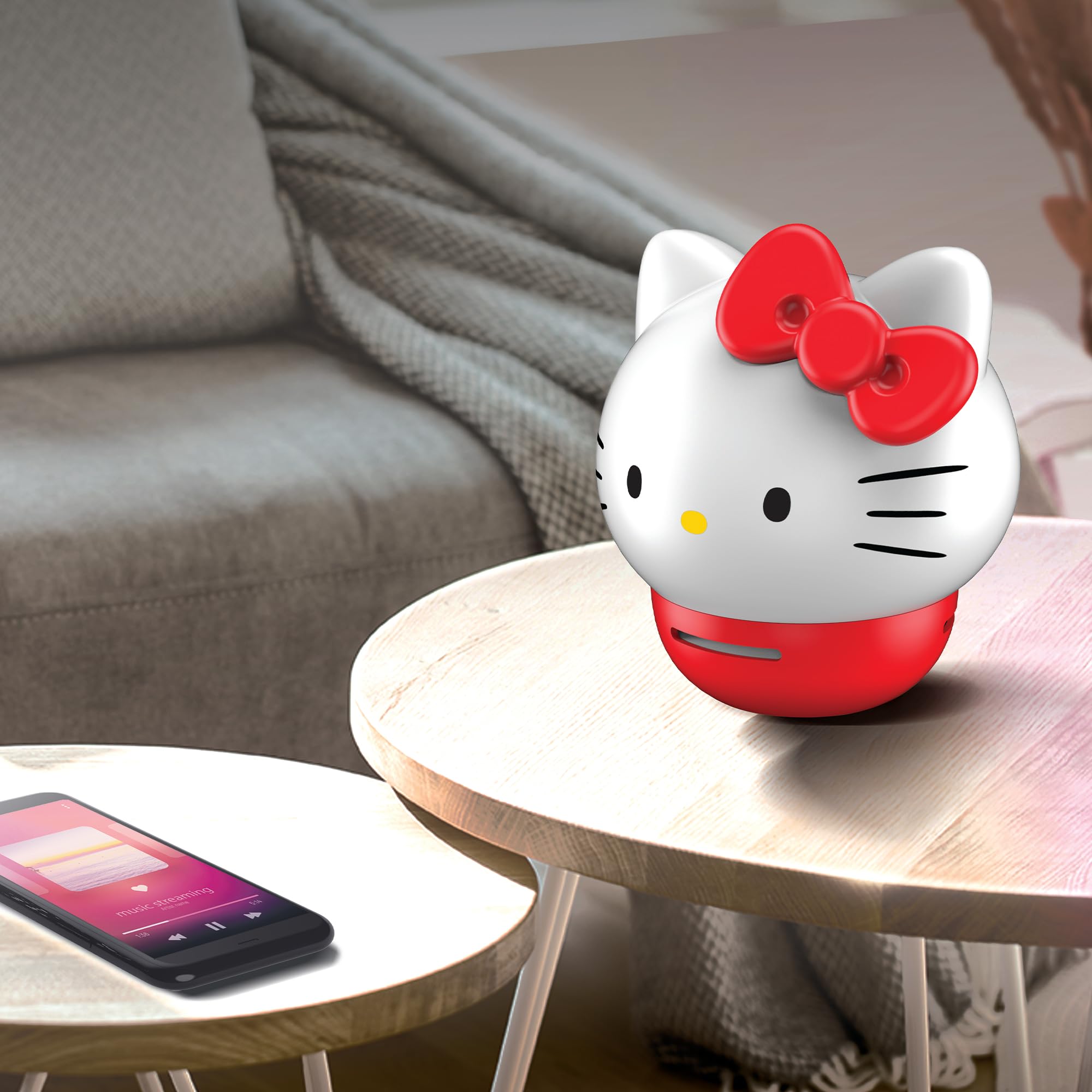 Hello Kitty Wireless Speaker - Rechargeable and Portable, Cute